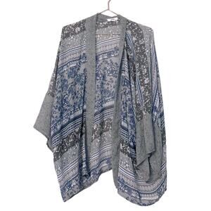 CROFT & BORROW floral Light Weight tunic kimono cardigan XL